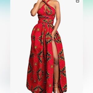 African print dress